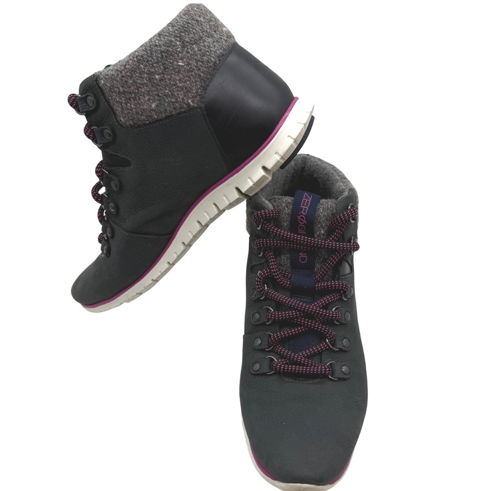 Cole Haan Zerogrand Waterproof gorpcore‎ Hiking Boots Womens Size 8 Gray